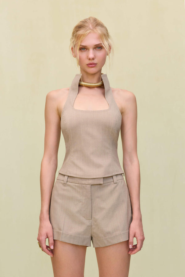 DULCIE TOP - BEIGE