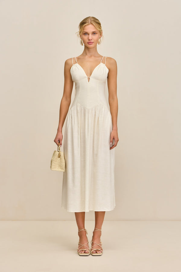 DARCEY DRESS - OFF WHITE