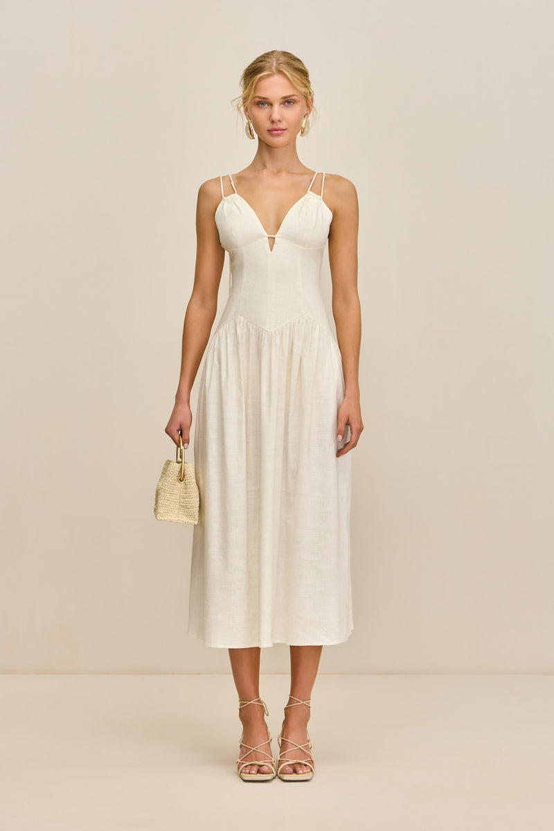 DARCEY DRESS - OFF WHITE