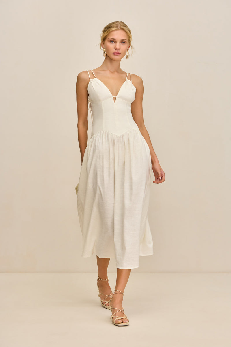 DARCEY DRESS - OFF WHITE