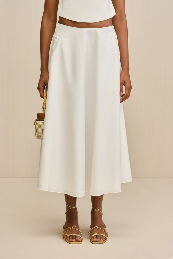 ELY SKIRT - OFF WHITE