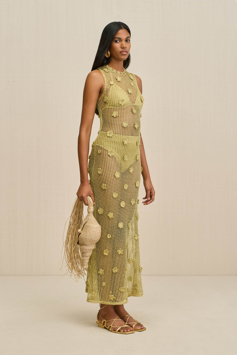 VERMEER DRESS - GOLD