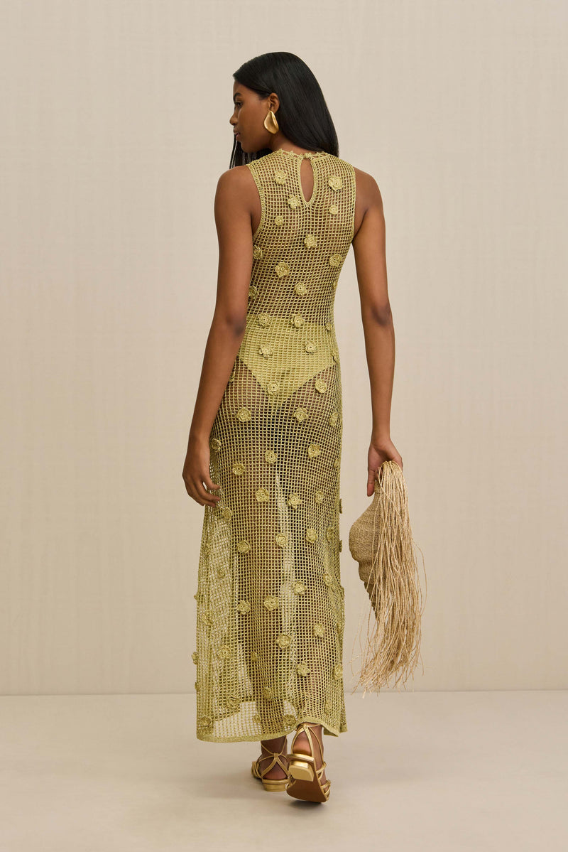 VERMEER DRESS - GOLD